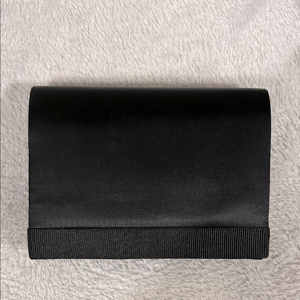 Vintage Evening Bag Black Satin